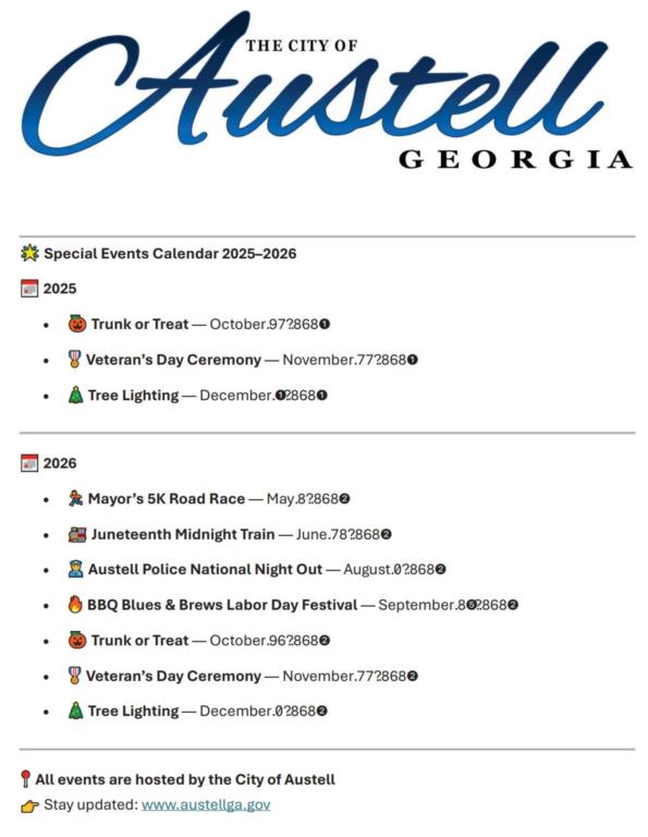 Upcoming Events