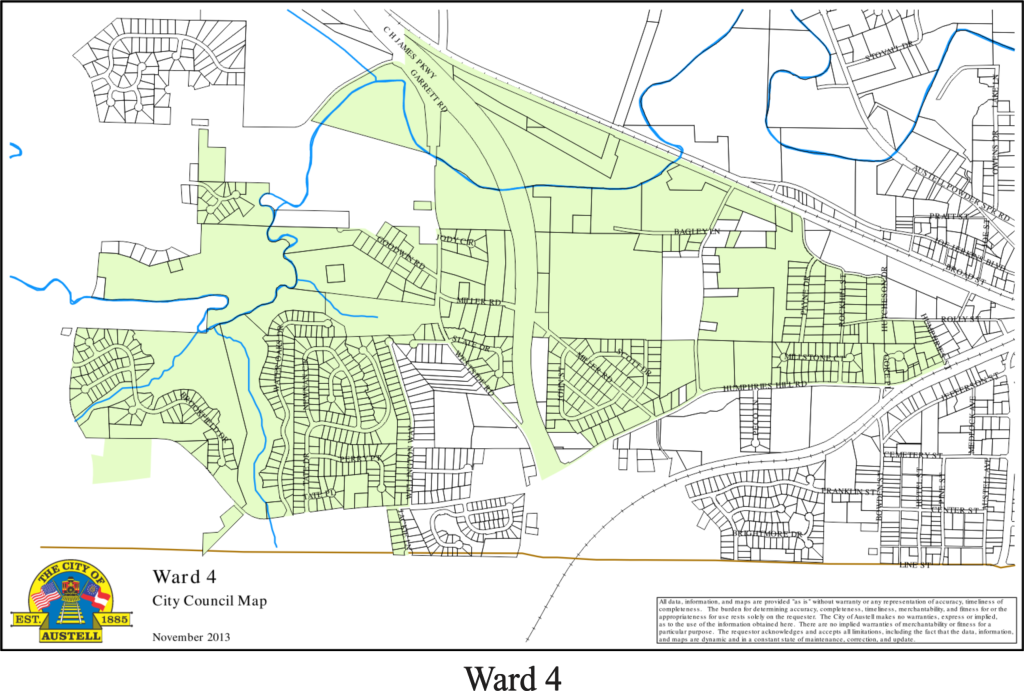 Austell, GA Ward Maps